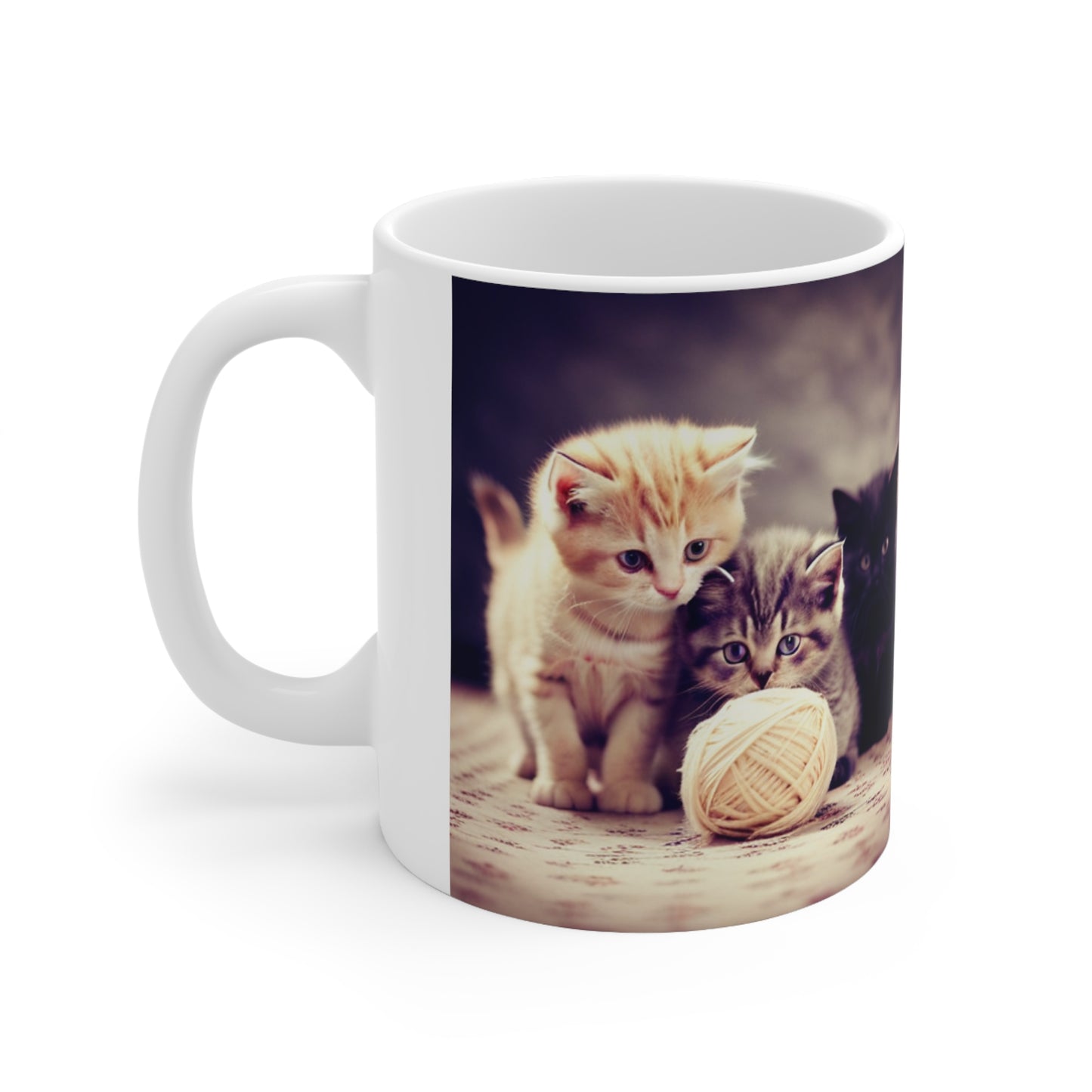 Kitten Playdate... Ceramic Mug 11oz