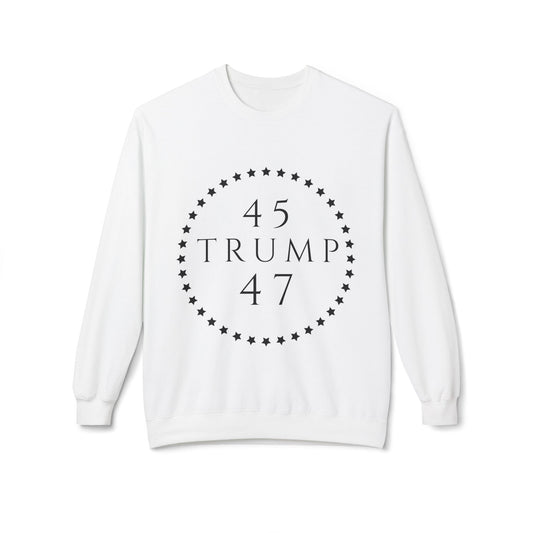 Trump 45 47 Unisex Midweight Softstyle Fleece Crewneck Sweatshirt