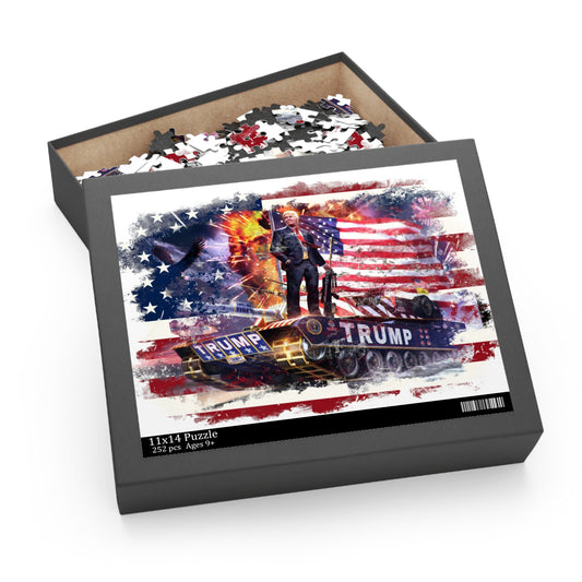 Trump Freedom Fighter Puzzle (120, 252, 500-Piece)