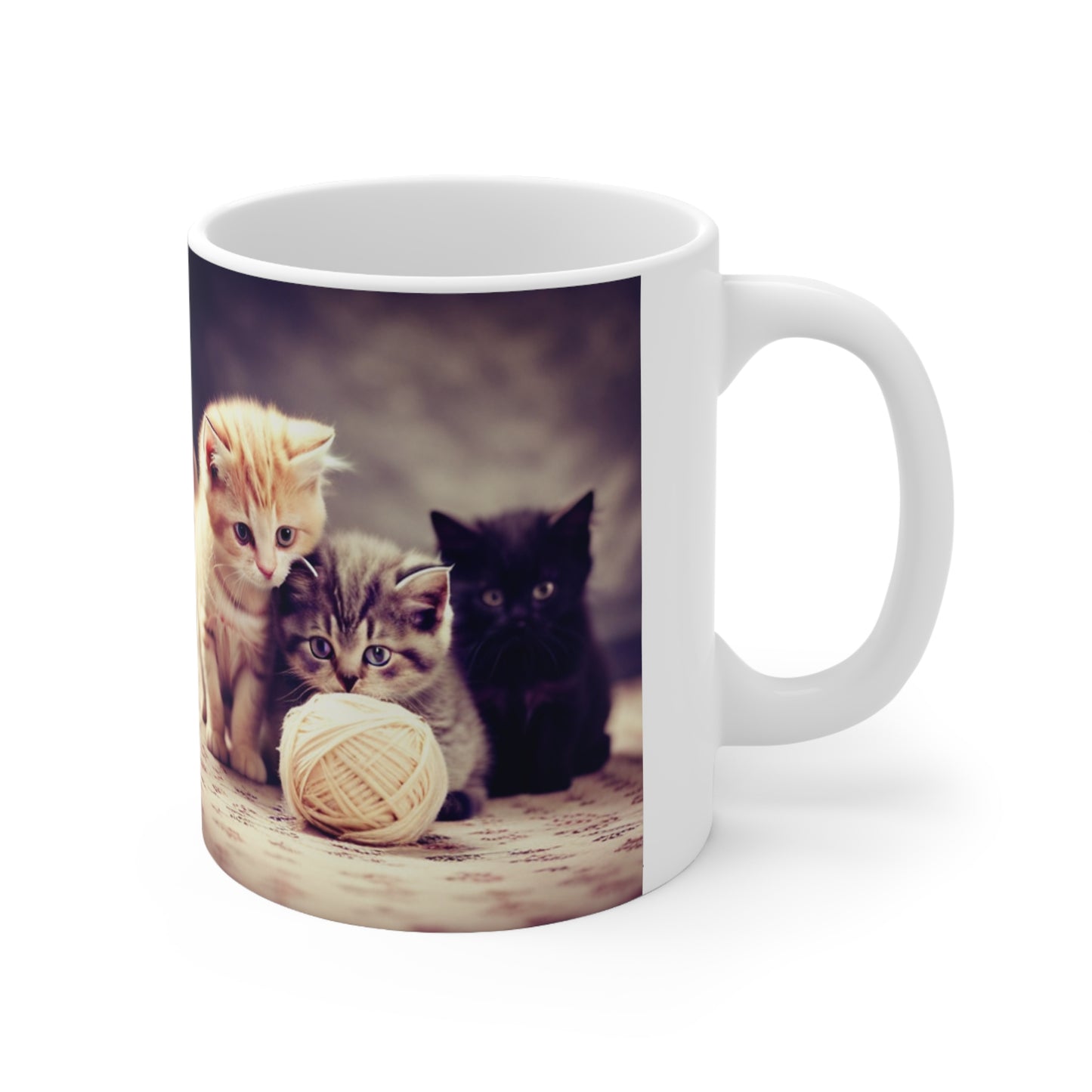 Kitten Playdate... Ceramic Mug 11oz